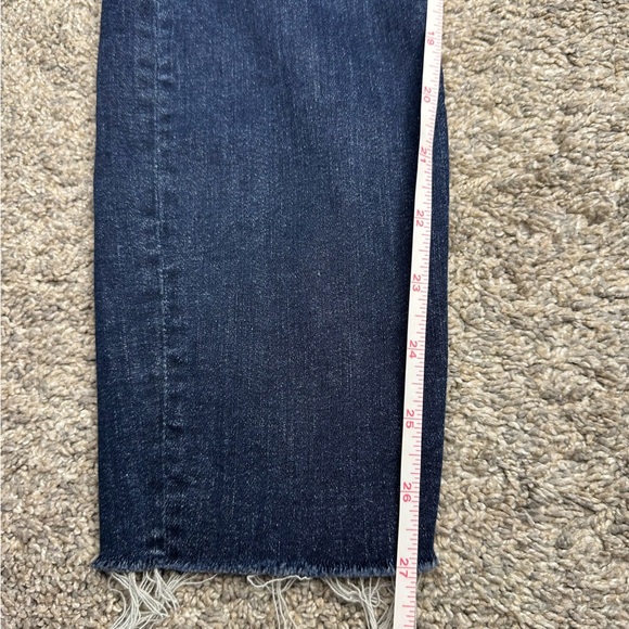 Mother The High Waisted Looker Ankle Fray Jeans Close to the Edge 25 0 stretch - Picture 12 of 14